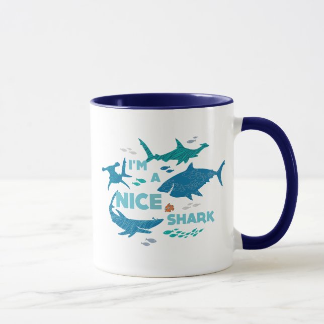 Tasse Nemo et requins - Je suis un bon requin (Droite)
