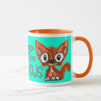 Tasse nerveuse de Kitty de café