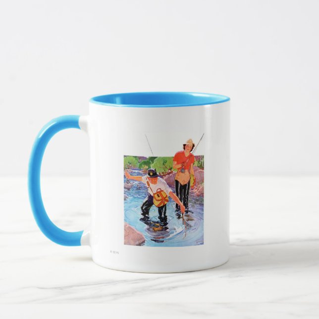 Tasse Netting A Fish par R.J. Cavaliere (Gauche)