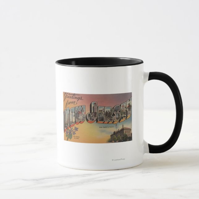 Tasse New Jersey (Capitale nationale/Fleur) (Droite)