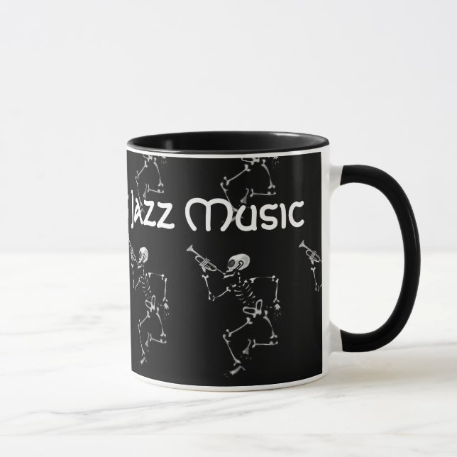 Tasse New Orleans Jazz Music 2017 Squelette (Droite)