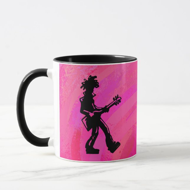 Tasse New York Boogie Nights Guitare Hot Pink (Gauche)