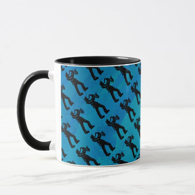 Tasse New York Boogie Nuits Saxophone Bleu (Gauche)