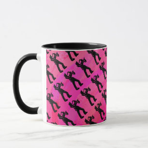 Tasse New York Boogie Nuits Saxophone Hot Pink