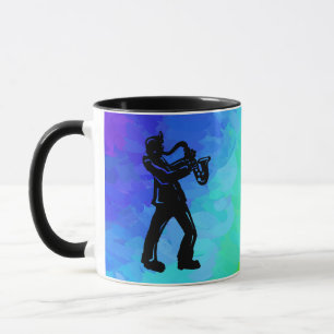 Tasse New York Boogie Nuits Saxophone Rainbow