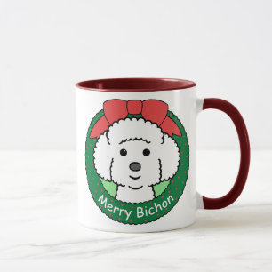 Tasse Noël de Bichon Frise