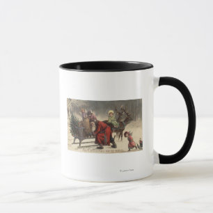 Tasse Noël GreetingSanta et Sleigh