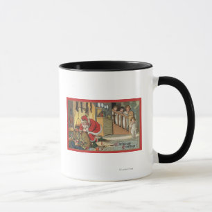 Tasse Noël GreetingSanta retirant des cadeaux