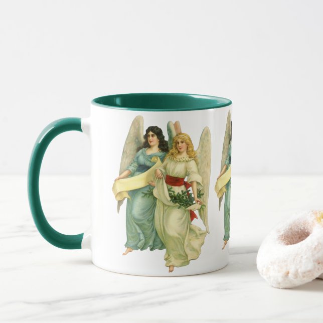 Tasse Noël Vintage, Angélique Victorien (Avec donut)