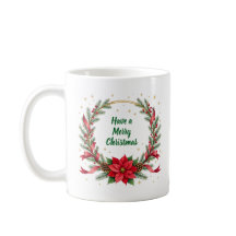 Tasse Noël Woof Woof - Texte personnalisable
