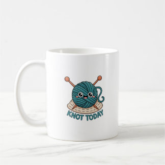 Tasse 'Nœud Aujourd'hui' | Cadeau drôle de tricot