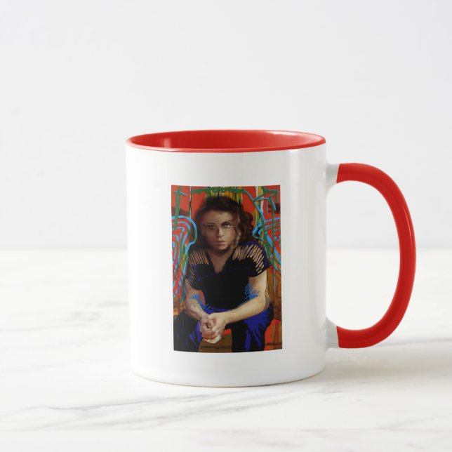 Tasse Noir orphelin | Tatiana Maslany - collage de (Droite)