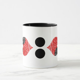 Tasse Noir & Rouge
