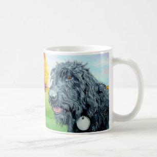 Tasse noire de Labradoodle Ralph