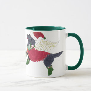 Tasse noire de Labrador des anges de Gulliver