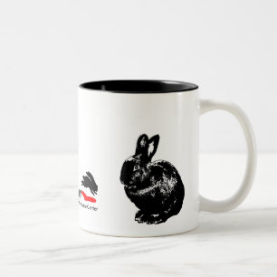 Tasse noire de lapins de BunnyLuv