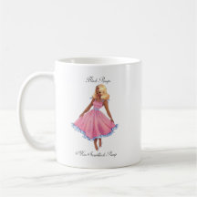 Tasse noire de pin-up - Audrey