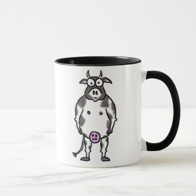 Tasse noire et blanche de vache (Droite)