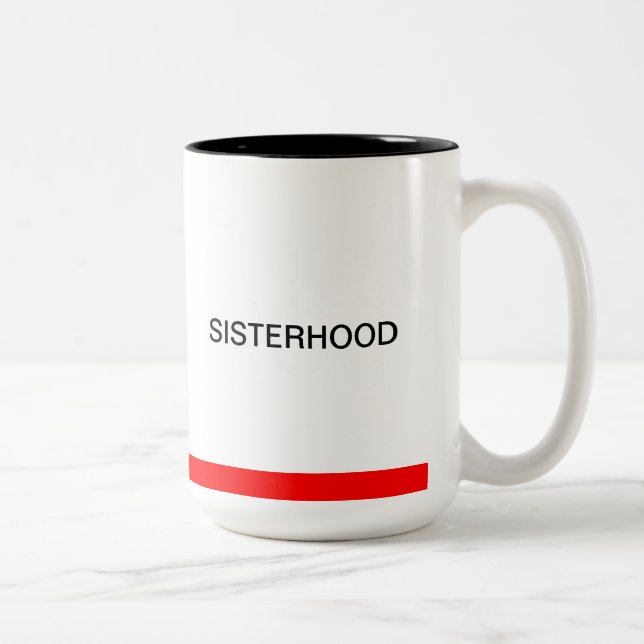 Tasse noire/rouge de fraternité d'ACS (Droit)