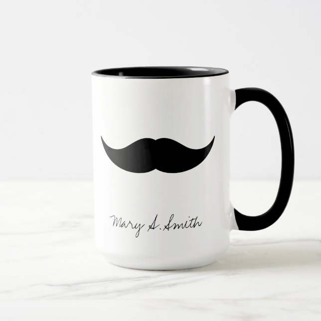Tasse Nom de coutume de moustache (Droite)