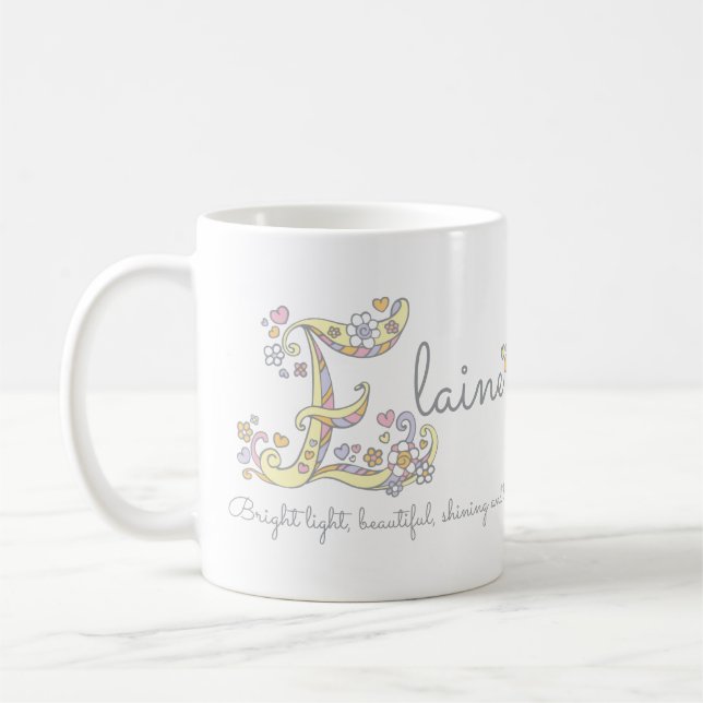 Tasse nommée de monogramme de signification de la (Gauche)
