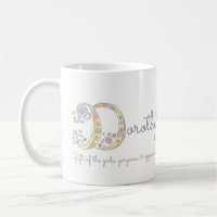 Tasse nommée de monogramme de signification de la