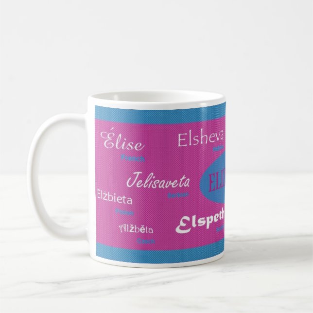 Tasse nommée internationale d'Elizabeth (Gauche)
