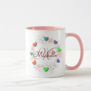 Tasse nommée personnalisée de monogramme
