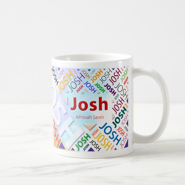 Tasse nommée personnalisée Josh (Droite)