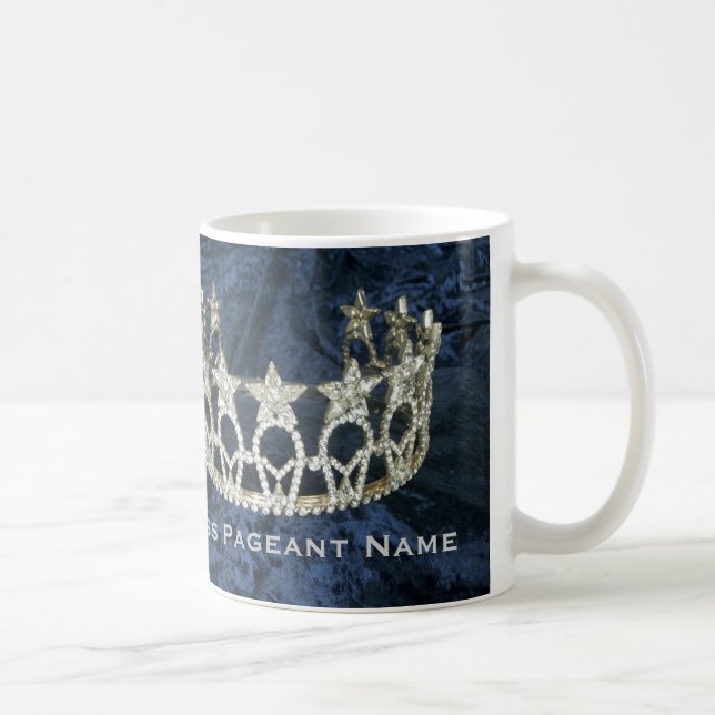Tasse nommée personnalisée par couronne argentée (Droite)