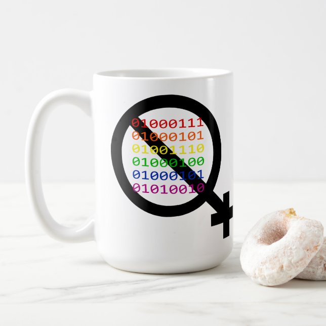 Tasse Non-binaire de genre (Avec donut)
