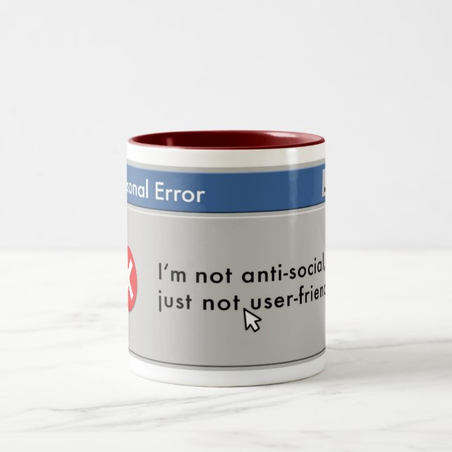 Tasse non facile à utiliser (Centre)