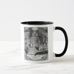 Tasse Nonnes servant la nourriture aux patients au