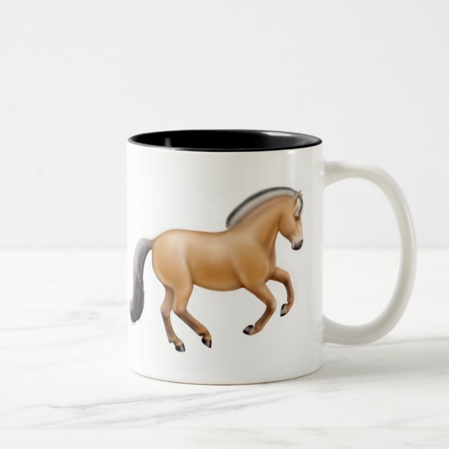 Tasse norvégienne de cheval de fjord (Droit)