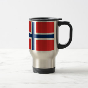 Tasse norvégienne de voyage de drapeau