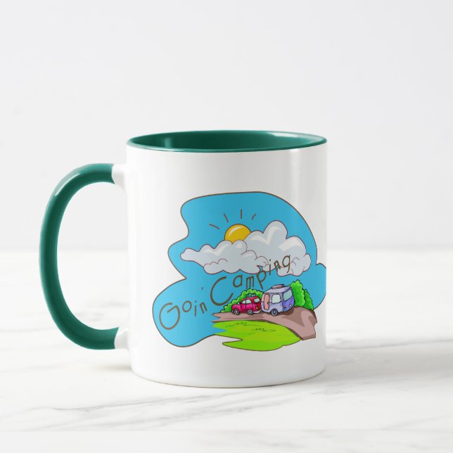 Tasse Nous allons faire du camping (Gauche)