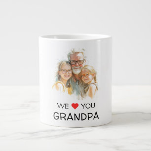 Tasse Nous t'aimons Papi Photo personnalisée