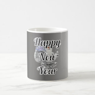 Tasse Nouvel An avec fête Heureuse 