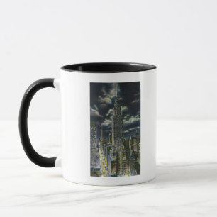 Tasse NYC, nouveau bâtiment de YorkChrysler la nuit # 1