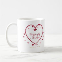 Tasse O-fish-lement Amoureux Saint-Valentin, Cœur