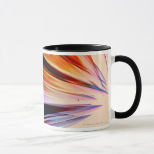 Tasse Objets abstraits colorés contre le blanc
