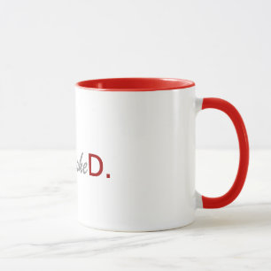 Tasse Obtention du diplôme drôle finie