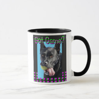 Tasse obtenue de motif de jeu
