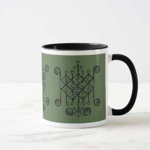 Tasse Ogun, patron LOA du feu, de guerre, et des