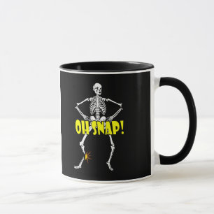 Tasse Oh rupture, Halloween squelettique drôle