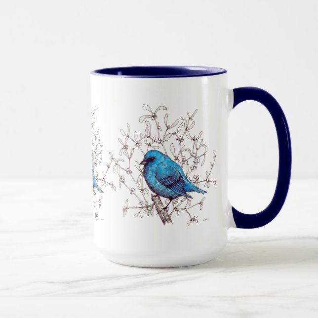 Tasse Oiseau bleu (Droite)