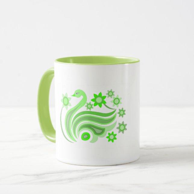 TASSE OISEAU CRÉATIVE POUR CADEAU (Devant gauche)