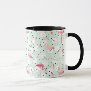 Tasse Oiseau de Flamant rose avec des plumes