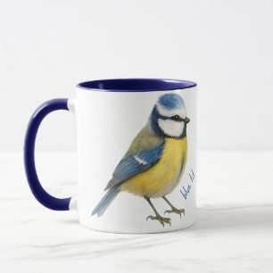 Tasse Oiseau Mésange Bleue Cadeau Ami de la Nature