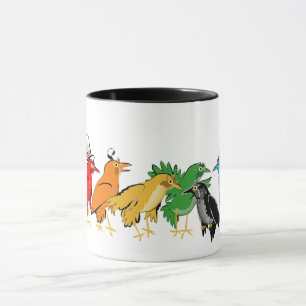 Tasse Oiseaux colorés d'une plume
